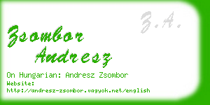 zsombor andresz business card